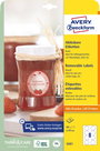 Avery-Zweckform 5081 Ø 65 mm Papír Fehér 80 db Leoldható Univerzális etikett 3. bélyegkép