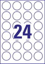 Avery-Zweckform 5080 Ø 40 mm Papír Fehér 1 készlet Leoldható Univerzális etikett 4. bélyegkép