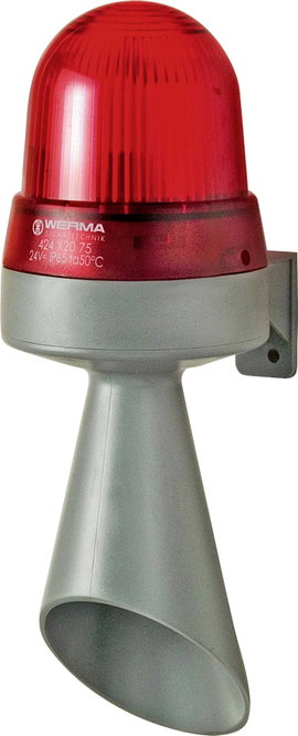 Werma Signaltechnik Kombi jeladó LED WERMA Signaltechnik Piros Tartós fény 24 V/DC 98 dB