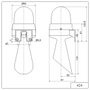 Werma Signaltechnik Kombi jeladó LED WERMA Signaltechnik Piros Tartós fény 24 V/DC 98 dB 3. bélyegkép