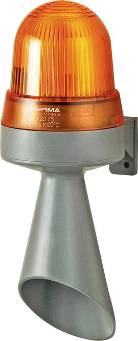 Werma Signaltechnik Kombi jeladó LED 424.320.75 Sárga Tartós fény 24 V/DC 98 dB