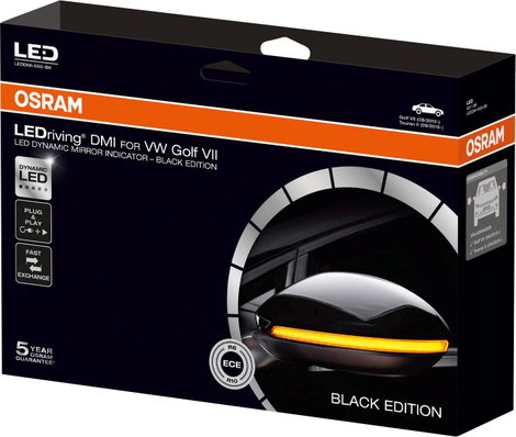 OSRAM LEDDMI 5G0 BK S LEDriving® Black Edition Tükör villogó, Irányjelző Volkswagen Volkswagen Golf 23. kép