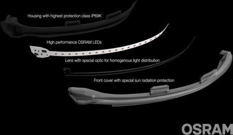 OSRAM LEDDMI 5G0 BK S LEDriving® Black Edition Tükör villogó, Irányjelző Volkswagen Volkswagen Golf 9. kép