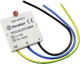 Finder 7P.32.8.275.0005 7P.32.8.275.0005 Túlfeszültségvédő-levezető Túlfeszültség elleni védelem: El