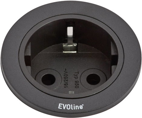 EVOline 159280000900 Beépíthető elosztó 1 részes Fekete 1 db