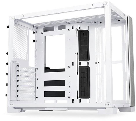 Lian Li O11 Dynamic Mini Snow Edition Midi torony Gaming doboz, Ház Fehér Oldalsó szélvédő 2. kép