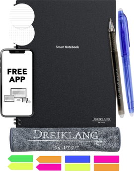 Dreiklang be smart 4260029482041 Újraírható jegyzettömb vonalas Lapok száma: 30 DIN A4