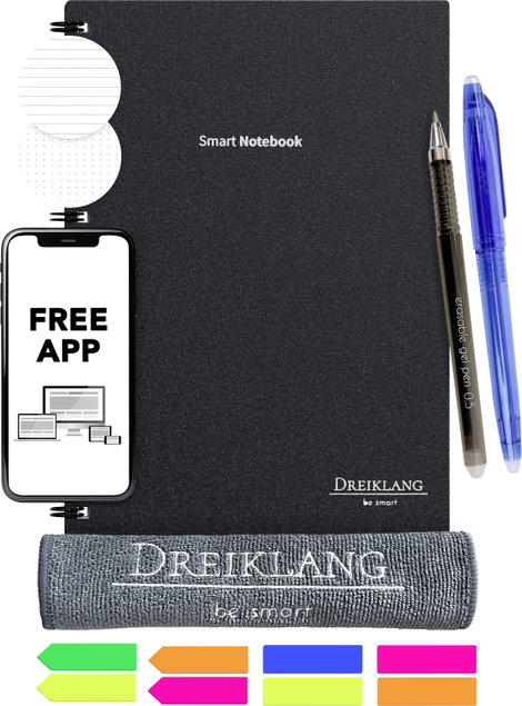 Újraírható okos jegyzettömb tervezővel DIN A5, Dreiklang be smart 4260029482058
