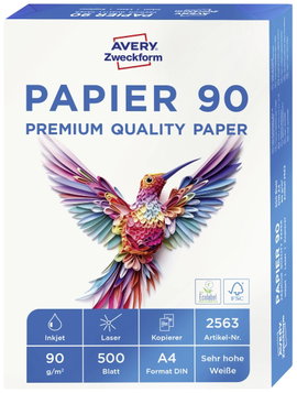 Avery-Zweckform PAPER Inkjet + Laser 2563 Univerzális nyomtatópapír, másolópapír DIN A4 90 g/m² 500 