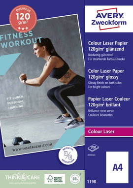 Avery-Zweckform Superior Laser Paper 1198 Lézer nyomtatópapír DIN A4 120 g/m² 200 lap Fehér