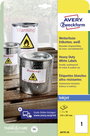Avery-Zweckform J4775-10 Fólia címkék 210 x 297 mm Poliészter fólia Fehér 10 db Véglegesen tapadó Ti 3. bélyegkép