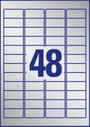 Avery-Zweckform L6009-20 Típustábla etikett 45.7 x 21.2 mm Poliészter fólia Ezüst 960 db Véglegesen 3. bélyegkép