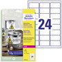 Avery-Zweckform L4773-20 Fólia címkék 63.5 x 33.9 mm Poliészter fólia Fehér 480 db Véglegesen tapadó bélyegkép