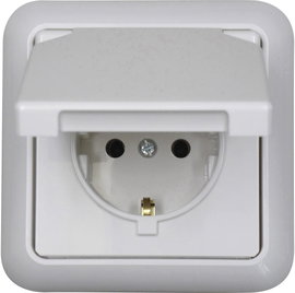 N & L 101803 Süllyeszthető dugalj IP44 Ultrafehér