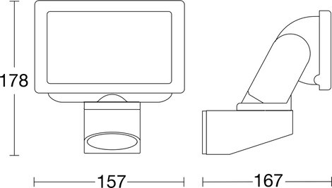 Steinel LS 150 069223 LED-es kültéri fényszóró EEK: E (A - G) 14.7 W Semleges fehér 6. kép