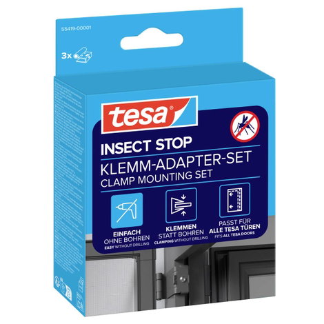 tesa 55419-01-00 Falt Légyfogó rács adapter készlet Alkalmas Tesa Tesa Fliegengitter 1 db