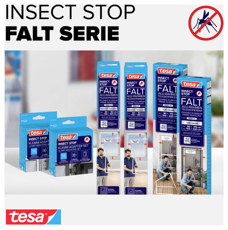 tesa 55419-01-00 Falt Légyfogó rács adapter készlet Alkalmas Tesa Tesa Fliegengitter 1 db 8. kép
