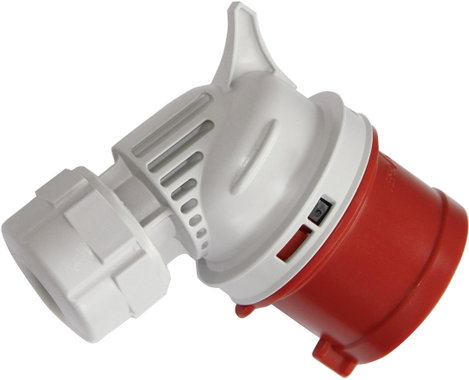 SIROX CEE-WISt. 32A,5p.6h,400V, IP44 rot 811.055 CEE hajlított dugó 32 A 5 pólusú 400 V 1 db