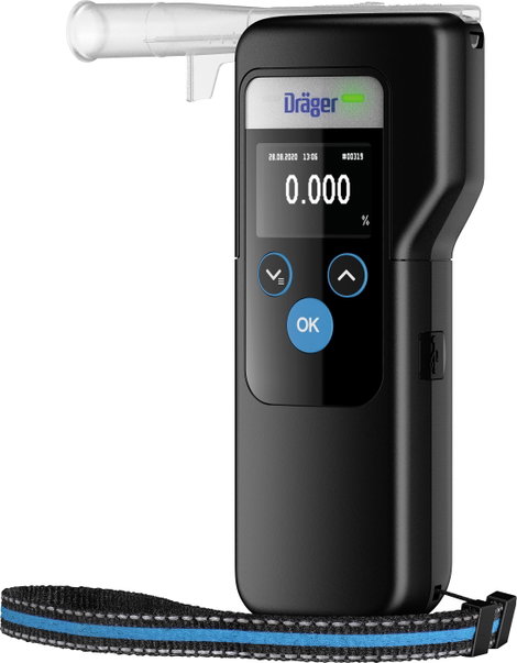 Dräger Alcotest 6000 Alkoholteszter Fekete 0.00 - 5.00 ‰ Riasztás, Kijelzővel 4. kép