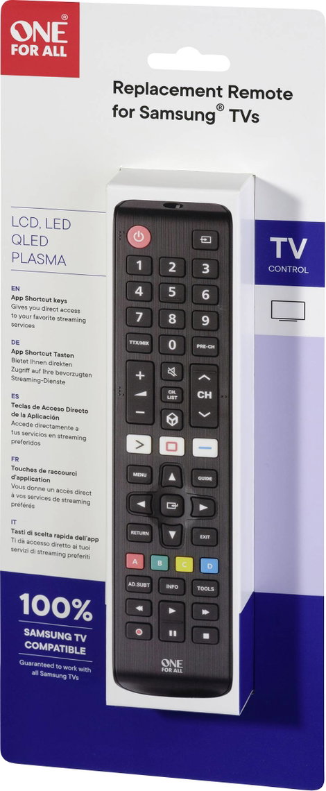One For All Samsung 2.0 Samsung Távirányító Fekete 7. kép
