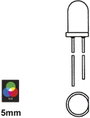 Velleman LED5/RGB LED RGB RGB Kerek 5 mm 750 mcd, 1500 mcd, 750 mcd 20 mA 3. bélyegkép