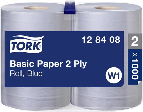 TORK 128408 Normál papír törlőkendő, tekercs kék W1 Mennyiség: 2000 db
