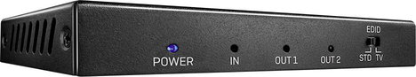 LINDY 2 Port HDMI 18G Splitter 2 port HDMI elosztó 3840 x 2160 pixel Fekete