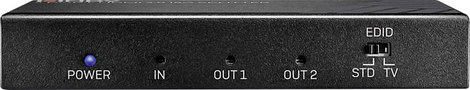 LINDY 2 Port HDMI 18G Splitter 2 port HDMI elosztó 3840 x 2160 pixel Fekete 2. kép