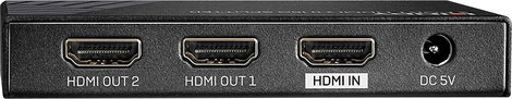 LINDY 2 Port HDMI 18G Splitter 2 port HDMI elosztó 3840 x 2160 pixel Fekete 4. kép