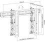 Reflecta PLANO Video Videowall fali tartó 94,0 cm (37) - 177,8 cm (70) 8. bélyegkép