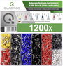 Quadrios 2011C405 Érvéghüvely készlet Részlegesen szigetelt Többszínű 1200 db bélyegkép