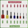 Quadrios 2011C405 Érvéghüvely készlet Részlegesen szigetelt Többszínű 1200 db 3. bélyegkép