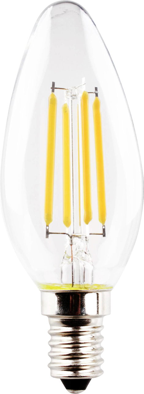 Müller-Licht 400396 LED EEK F (A - G) E14 Gyertya forma 4.9 W = 40 W Melegfehér 1 db