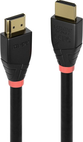 LINDY HDMI Csatlakozókábel HDMI-A dugó, HDMI-A dugó 10.00 m Fekete 41071 aranyozott érintkező HDMI k