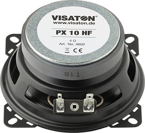 Visaton PX 10 HF - 4 Ohm 4 coll 10 cm 2 utas koaxiális hangszóró 20 W 4 Ω Vízálló polipropilén membr 2. kép