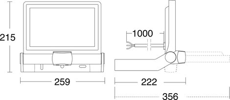 Steinel XLED ONE XL S 065263 LED-es kültéri fényszóró mozgásérzékelővel 42.6 W Melegfehér 9. kép