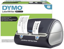 DYMO LabelWriter 450 Twin Turbo Címkenyomtató Termodirekt 300 x 600 dpi Etikett szélesség (max.): 56
