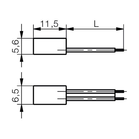 Signal Construct KDS2L100 LED-es jelzőlámpa Fehér, Fekete ömlesztett 2. kép