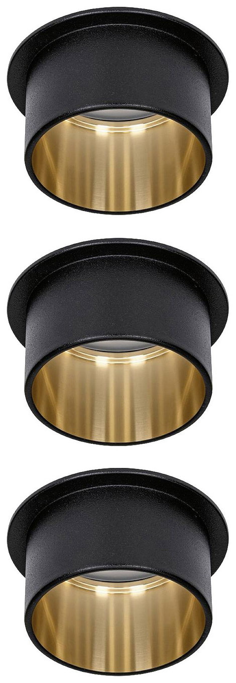 Paulmann 93379 Gil LED-es beépíthető lámpa LED Fixen beépített LED-es 18 W Fekete (matt), Arany 2. kép