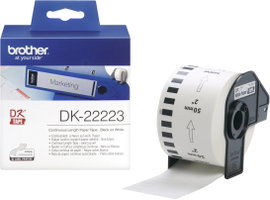 Brother DK-22223 Etikett tekercs 50 mm x 30.48 m Papír Fehér 1 db Véglegesen tapadó DK22223 Univerzá