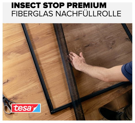 tesa 55442-00 Insect Stop Clear-View Ersatrolle Szúnyogháló tartalék tekercs Alkalmas Tesa Szúnyoghá 3. kép