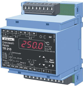 Ziehl TR 210 Hőmérséklet szabályozó KTY -270 - 1820 °C Relé, 5 A, Analóg áram (H x Sz x Ma) 58 x 70 