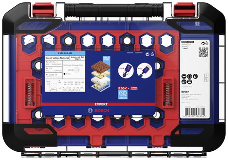 Bosch Accessories EXPERT Construction 2608900489 Lyukfűrész készlet 15 részes 20 mm, 22 mm, 25 mm, 3 3. kép