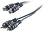 RCA audio kábel, 2x RCA dugó - 2x RCA aljzat, 3 m, fekete, SpeaKa Professional 325095 bélyegkép