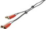 RCA audio kábel, 2x RCA dugó - 2x RCA aljzat, 3 m, fekete, SpeaKa Professional 325095 2. bélyegkép