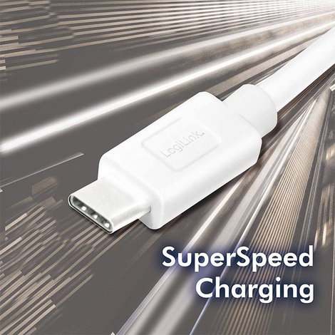 LogiLink USB kábel USB 3.2 Gen1 (USB 3.0 / USB 3.1 Gen1) USB-A dugó, USB-C® dugó 0.15 m CU0172 5. kép