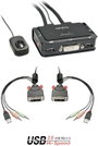 LINDY LINDY DVI KVM Switch 2 Port USB Audio 2 port KVM átkapcsoló bélyegkép