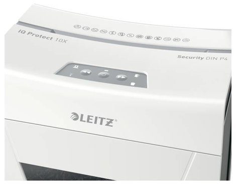 Leitz IQ 10X Protect Premium Iratmegsemmisítő 10 lap Részecskevágás P-4 18 l Szintén megsemmisíti Tű 2. kép