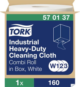 TORK 570137 Extra erős ipari tisztítótörlők fehér W1 / 2/3 Mennyiség: 160 db