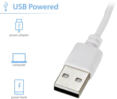 USB-s karácsonyfa, RGB átlátszó/ezüst, Sygonix SY-4722058 7. kép